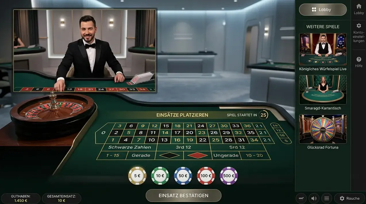 Live Casino bei Vox