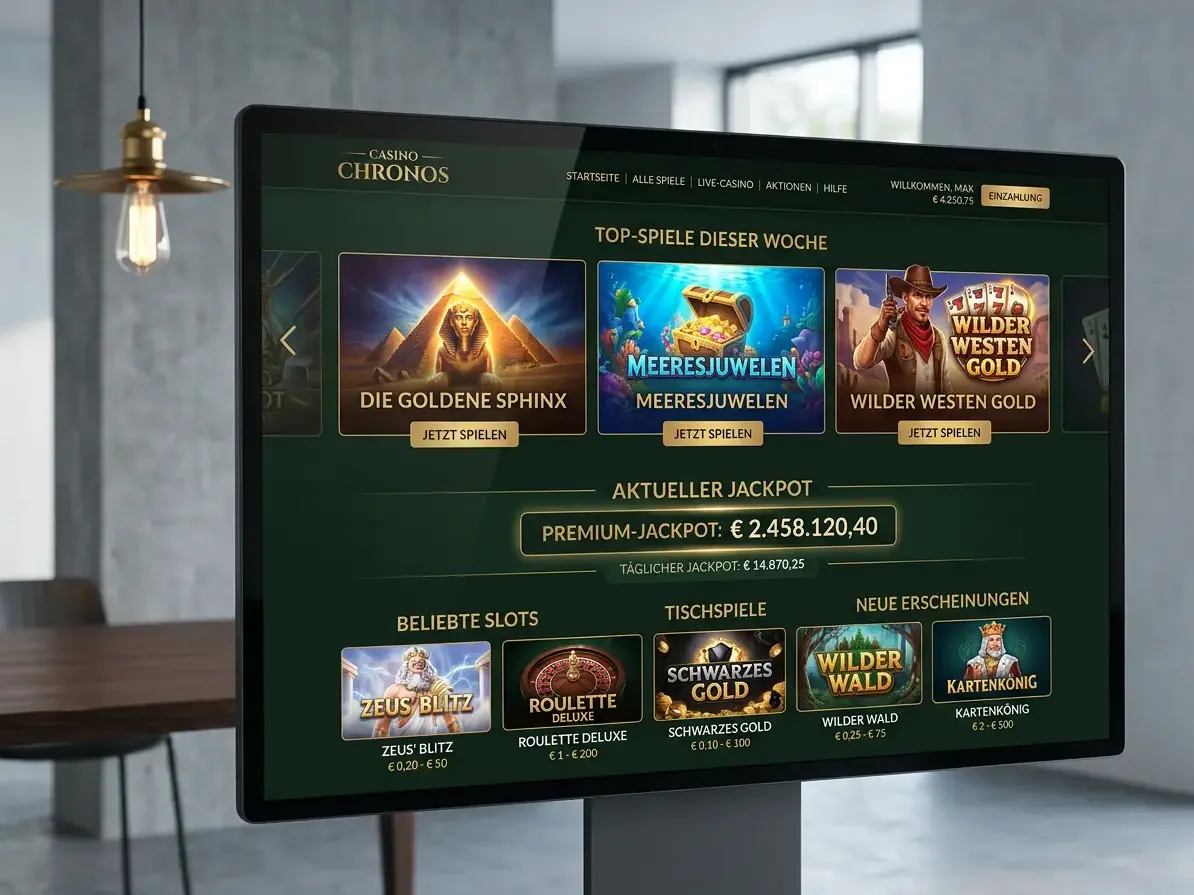 Lobby von Vox mit Slots, Live-Casino und Tischspielen